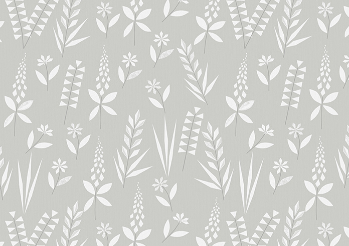 Woodland Phlox, Grey - Twist&Fit Roller Blind - Image 6